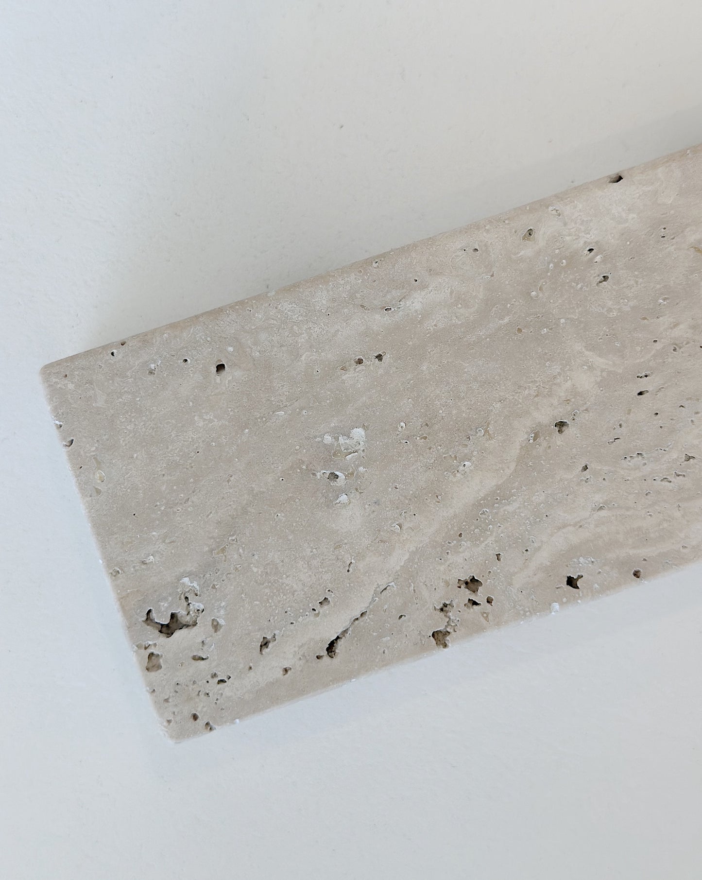 TRAVERTINE DUO CANDLESTICK - SECONDS
