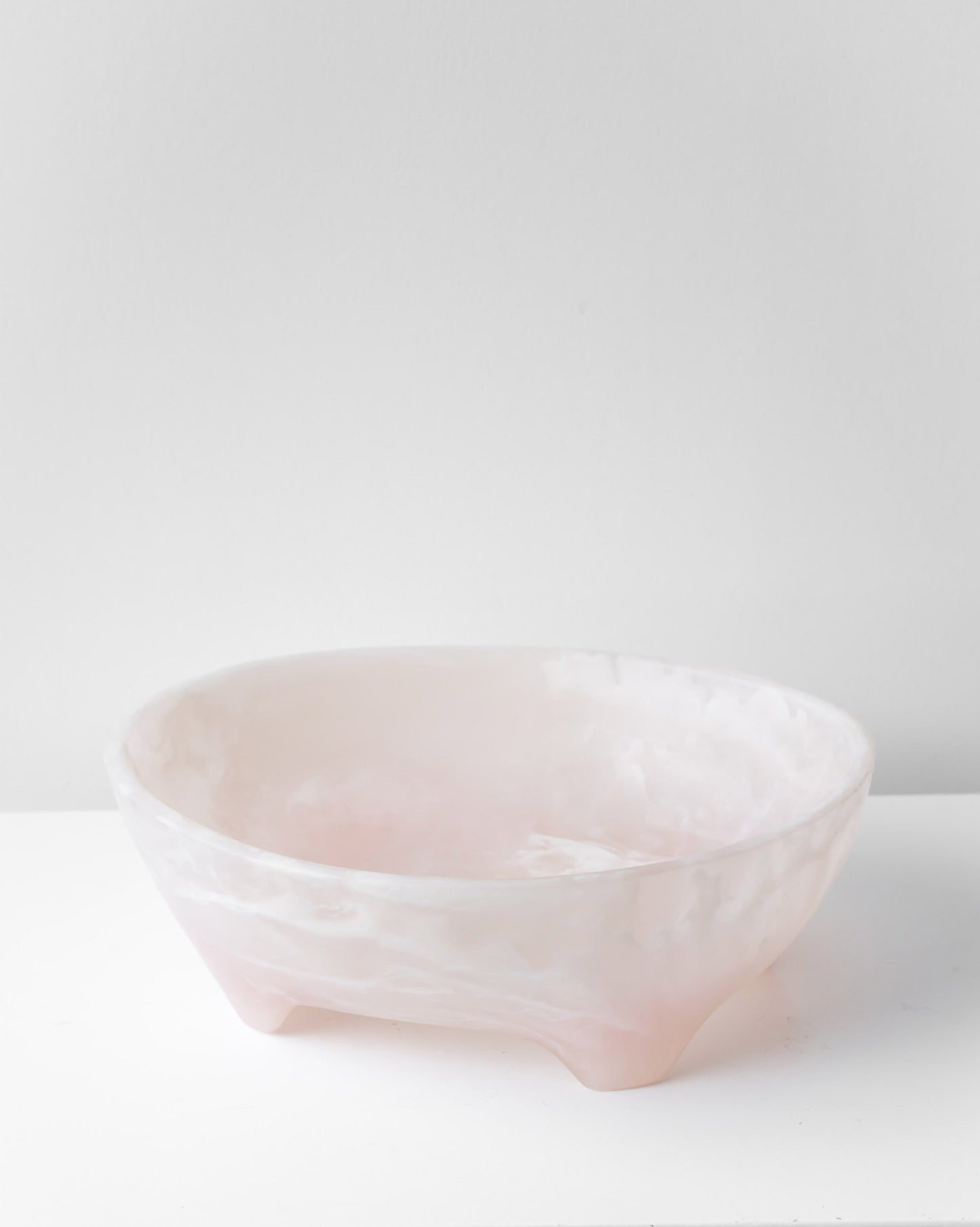 RESIN SALAD BOWL LIGHT PINK