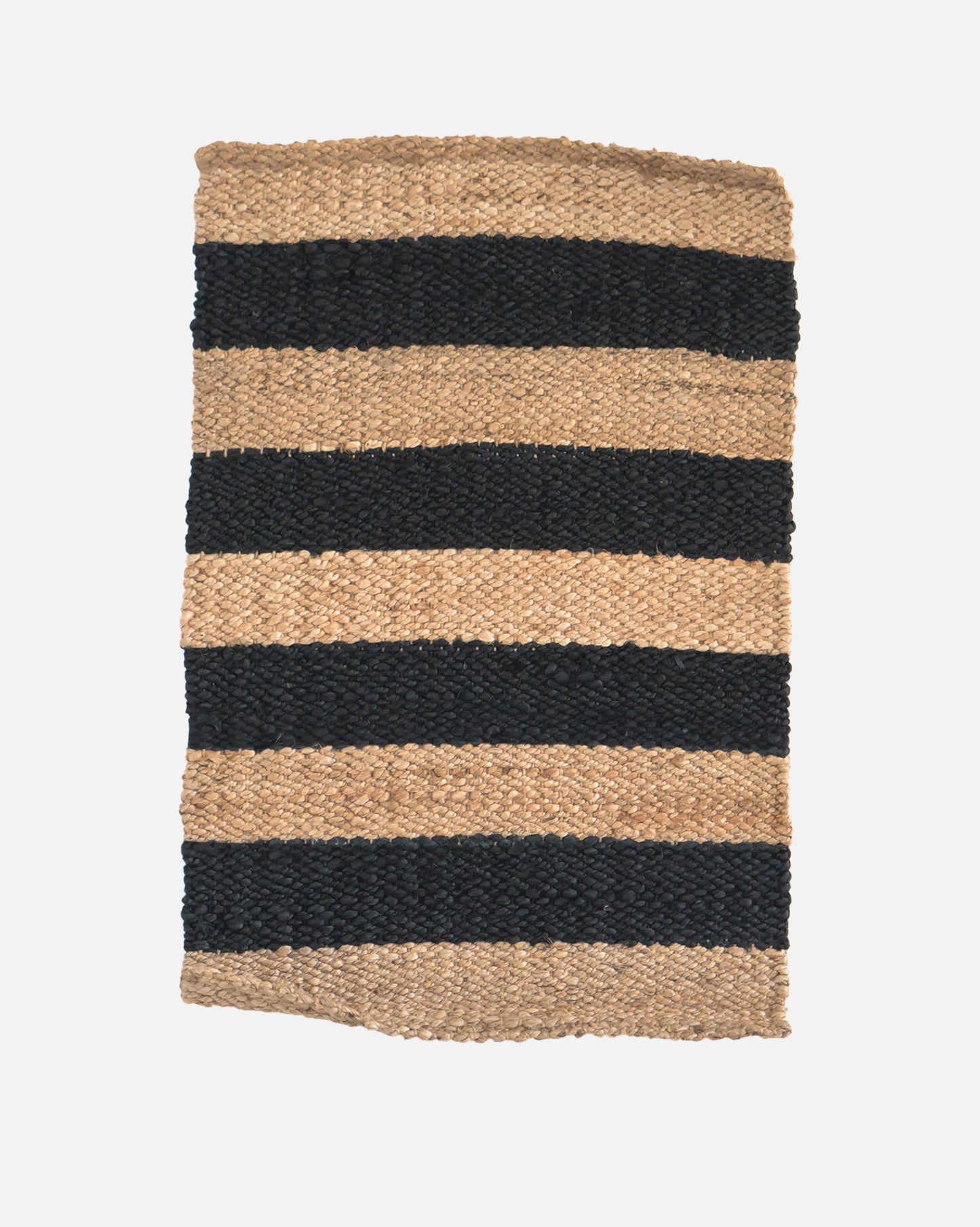 JUTE MAT BLACK STRIPE