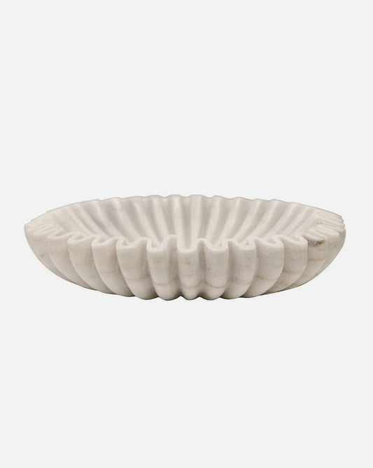 PLEATED MARBLE BOWL