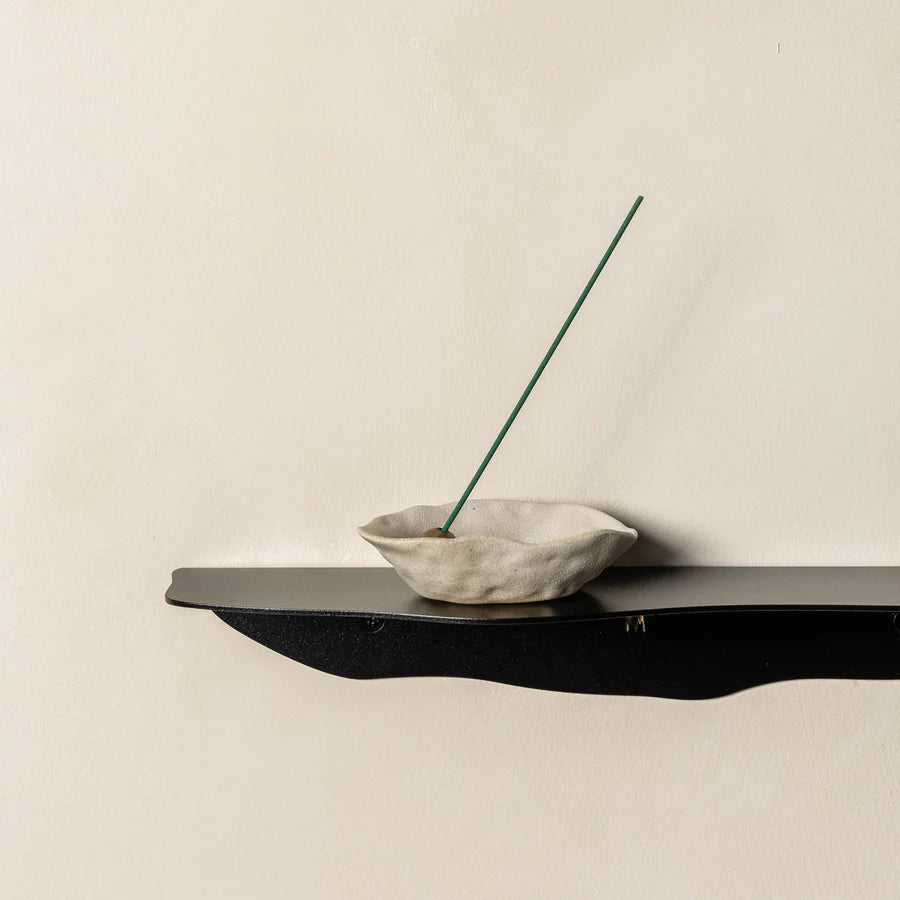 FOLD WAVY SHELF 350 BLACK