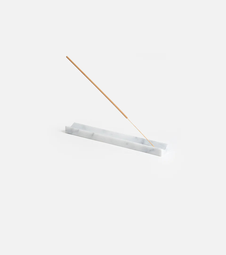 MARBLE INCENSE HOLDER - WHITE