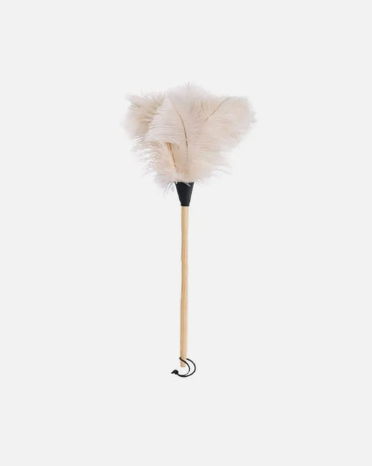 OSTRICH FEATHER DUSTER WHITE