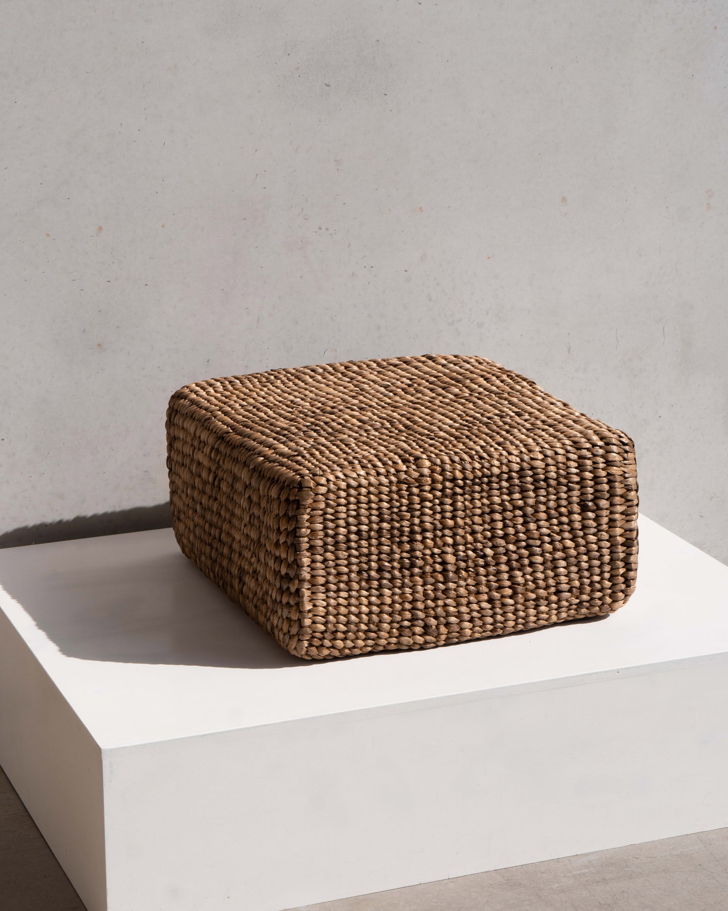 NATURAL WOVEN OTTOMAN
