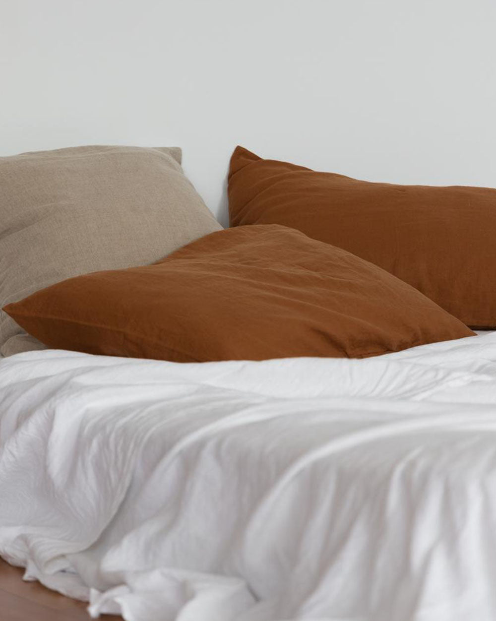 LINEN PILLOWSLIP SET TOBACCO