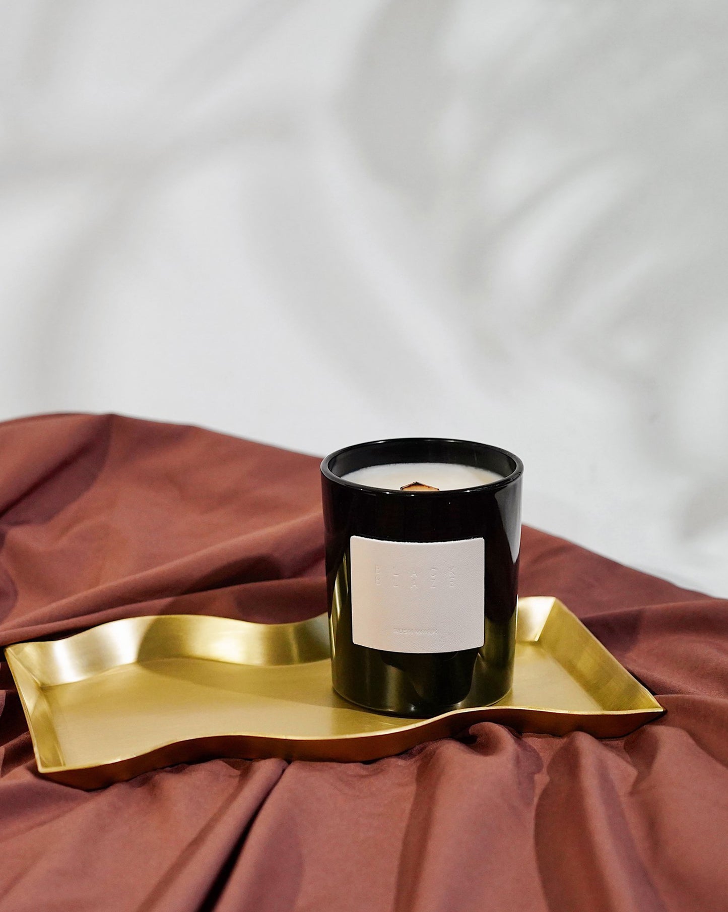 WAVE BRASS TRAY