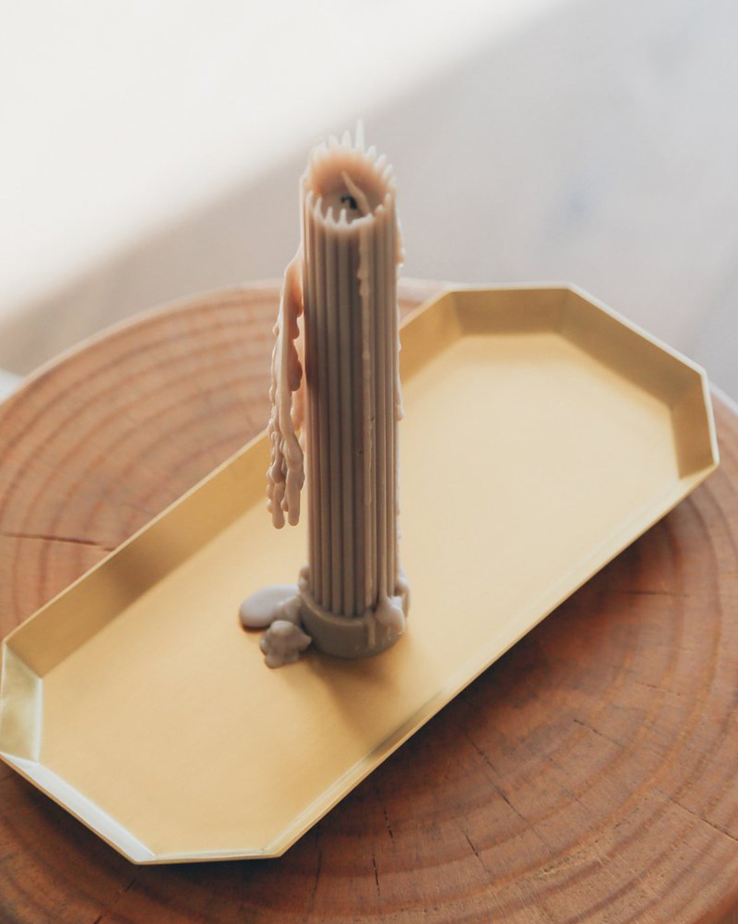 HEXA BRASS TRAY
