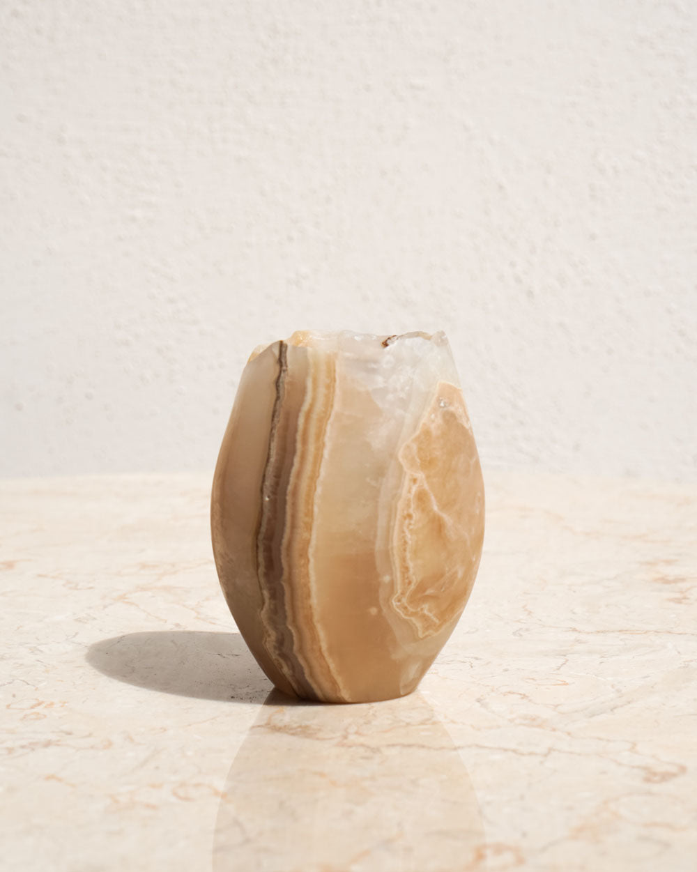 Onyx Candle Holder - Caramel