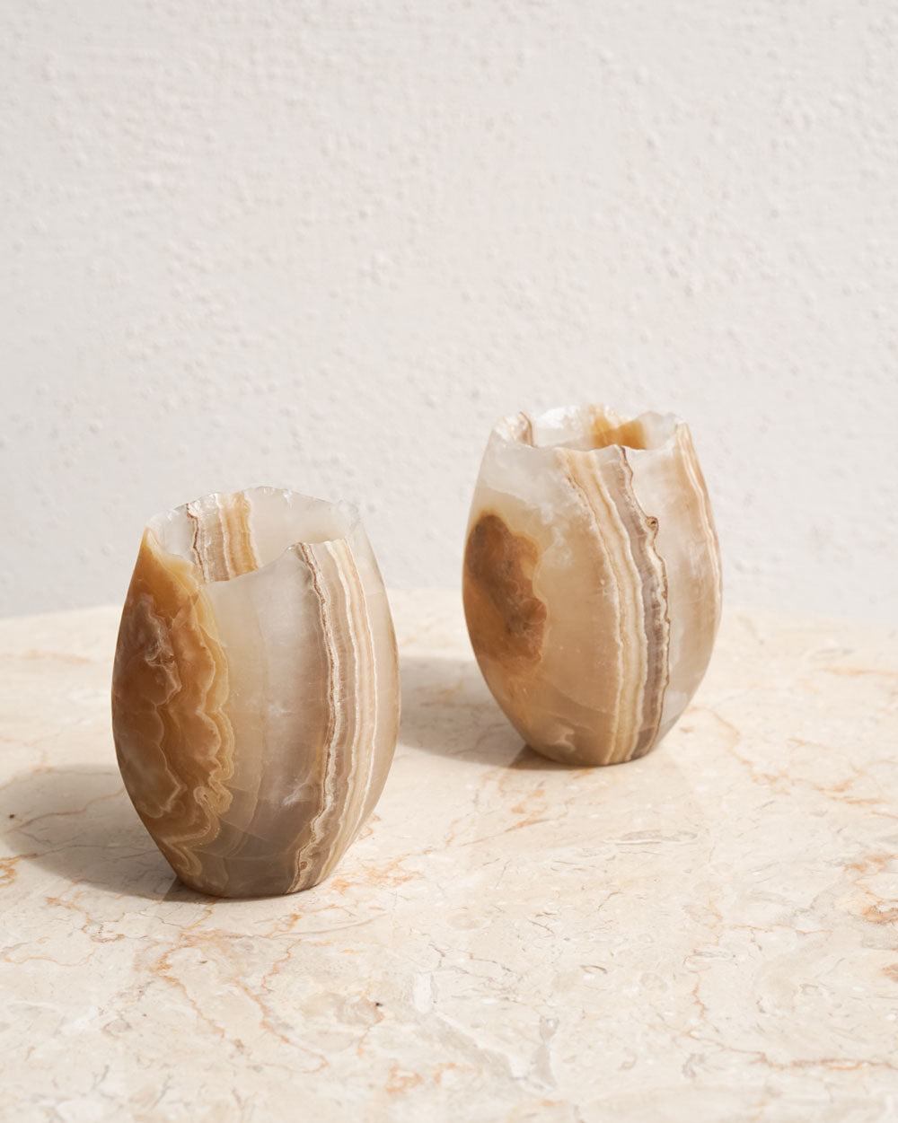 Onyx Candle Holder - Caramel