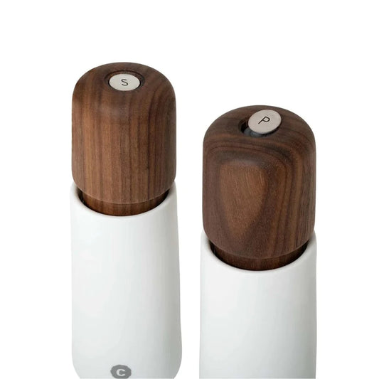 STOCKHOLM GRINDER WHITE PORCELAIN/ WALNUT