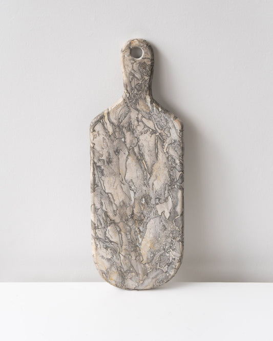 MARBLE CHEESE BOARD - CREAM/GREY