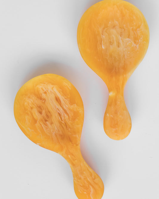 MINI RESIN SALAD SERVERS MARIGOLD