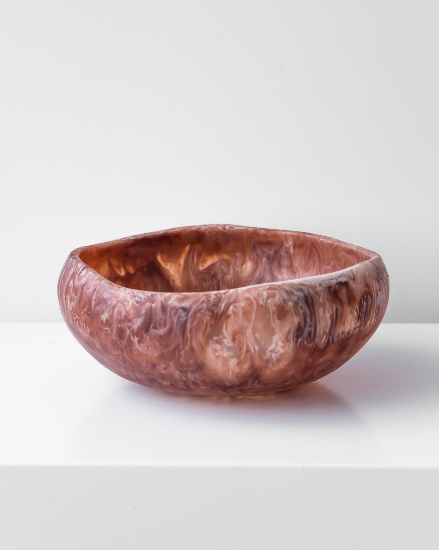 RESIN SALAD BOWL BROWN