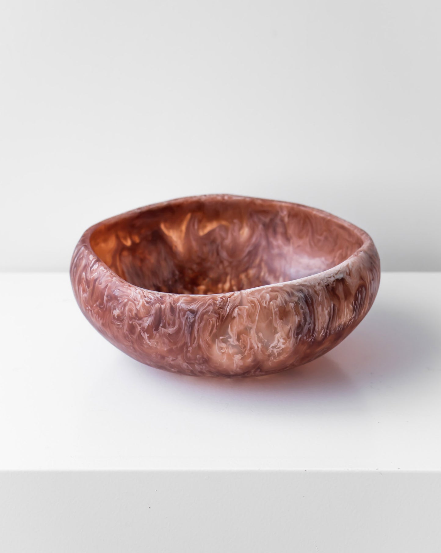 RESIN SALAD BOWL BROWN