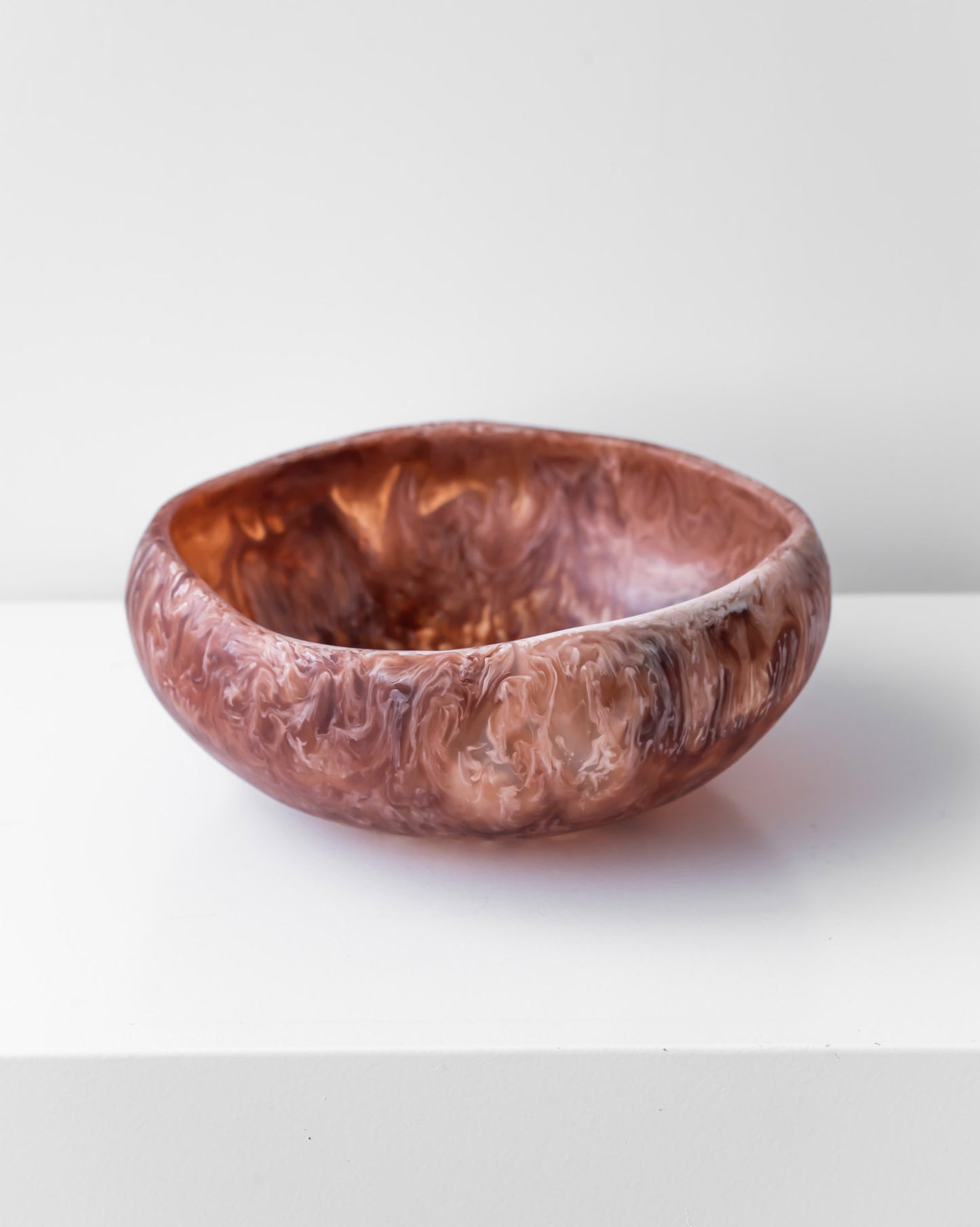 RESIN SALAD BOWL BROWN