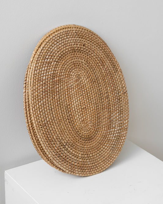 OVAL RATTAN PLACEMAT - SET OF 2
