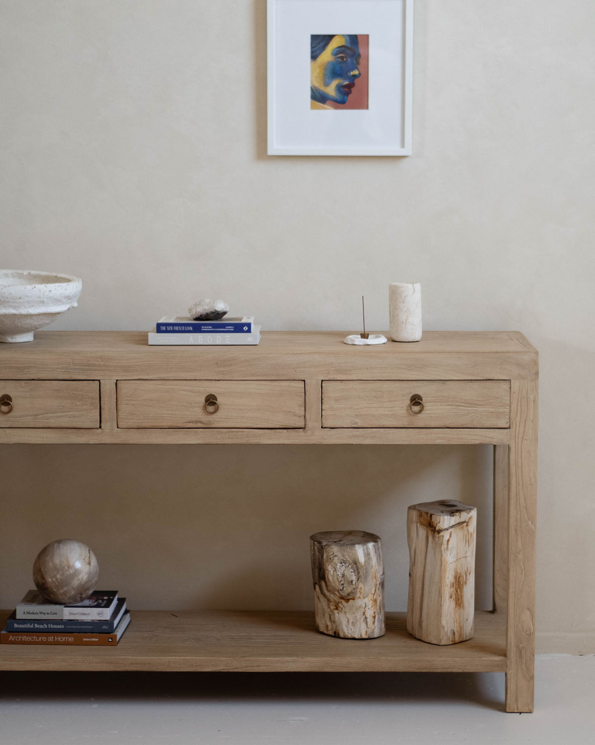 ELM THREE DRAWER CONSOLE