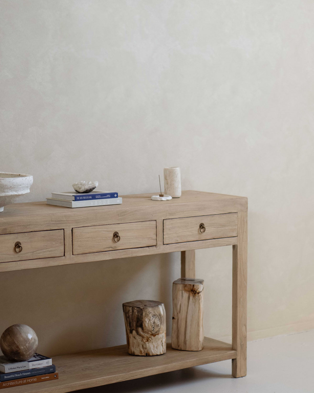 ELM THREE DRAWER CONSOLE