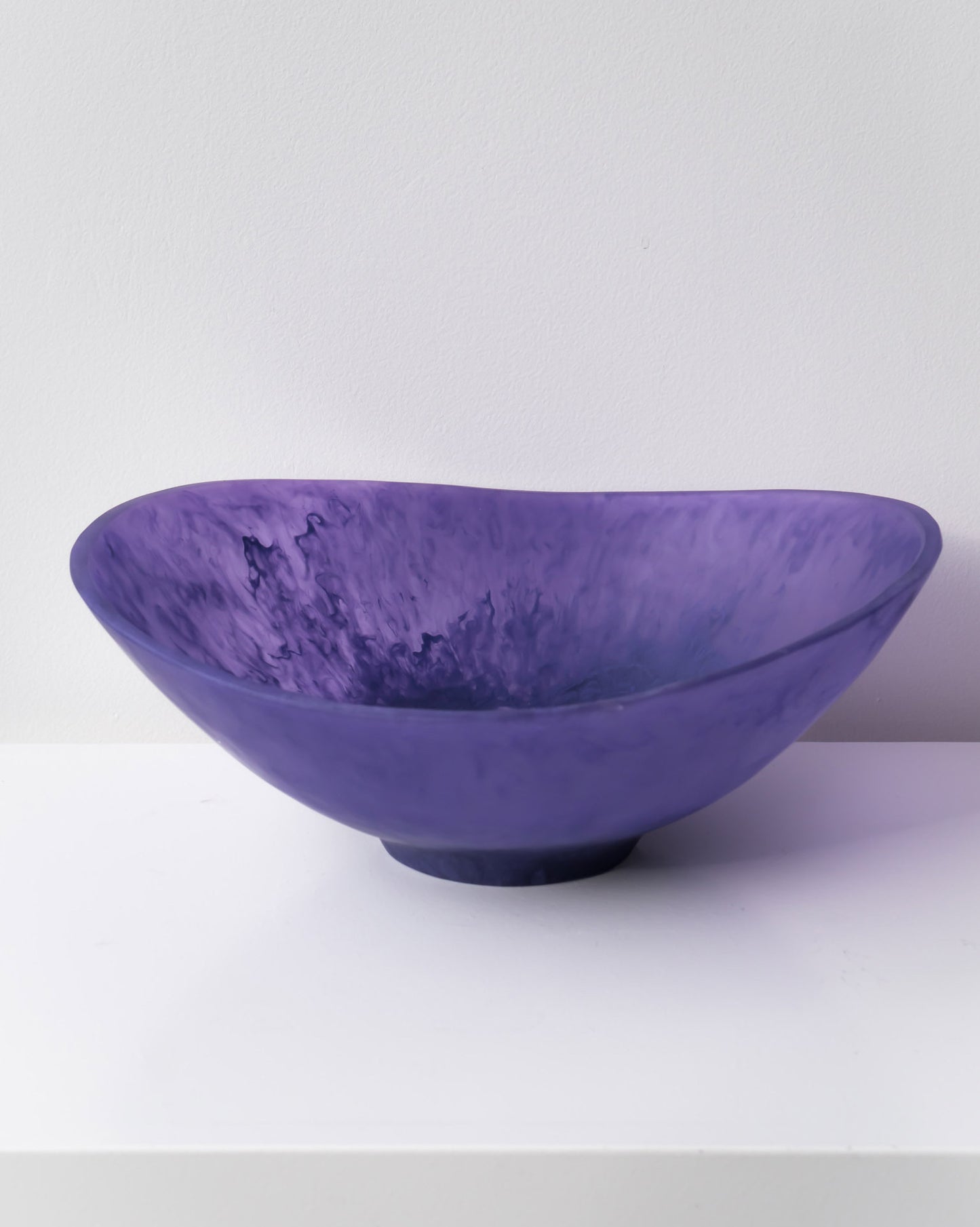 RESIN SALAD BOWL PURPLE