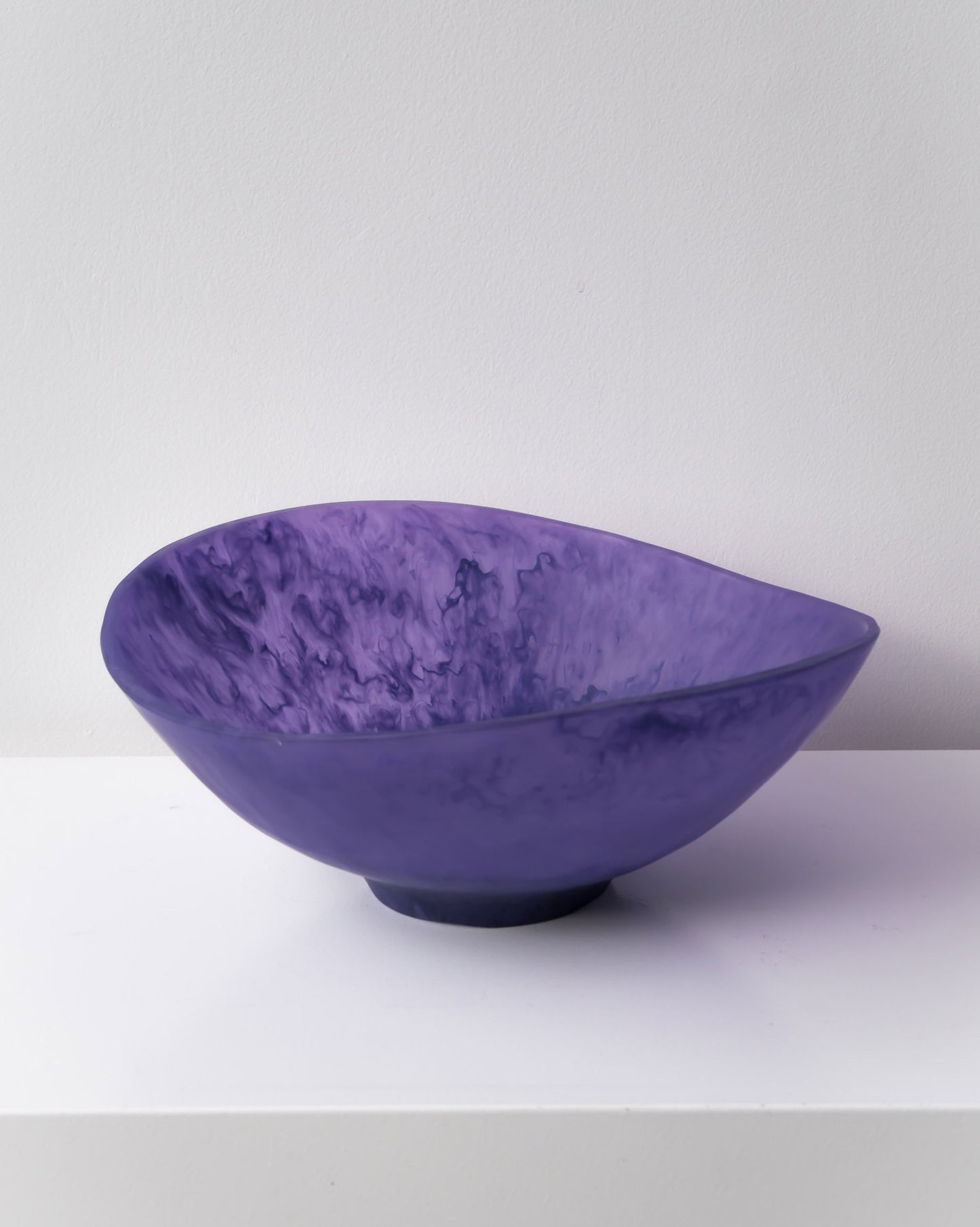 RESIN SALAD BOWL PURPLE