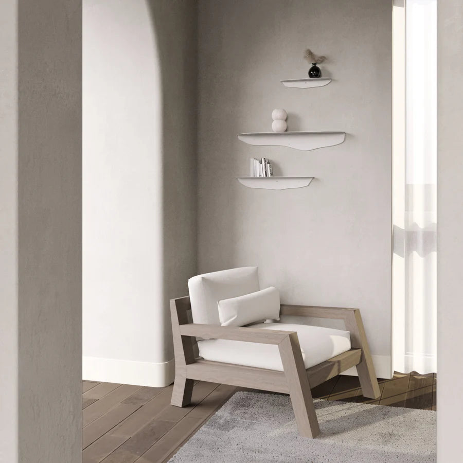 FOLD WAVY SHELF 550 WHITE