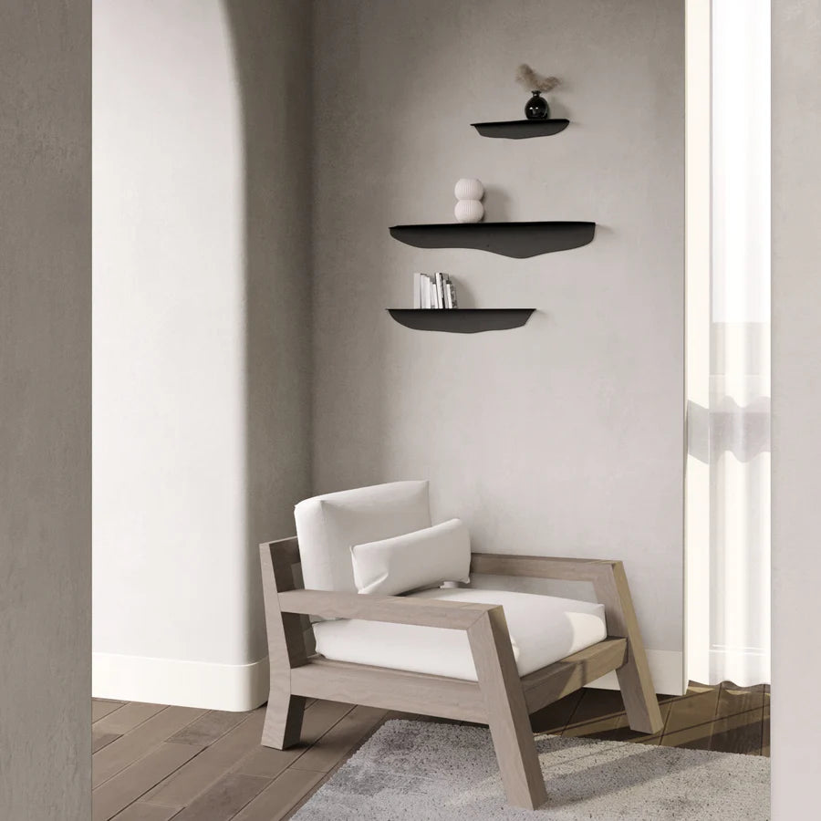 FOLD WAVY SHELF 550 BLACK