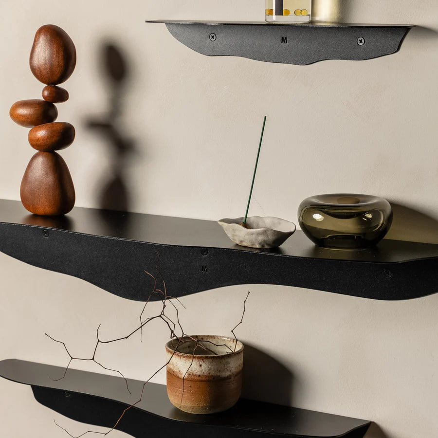 FOLD WAVY SHELF 550 BLACK