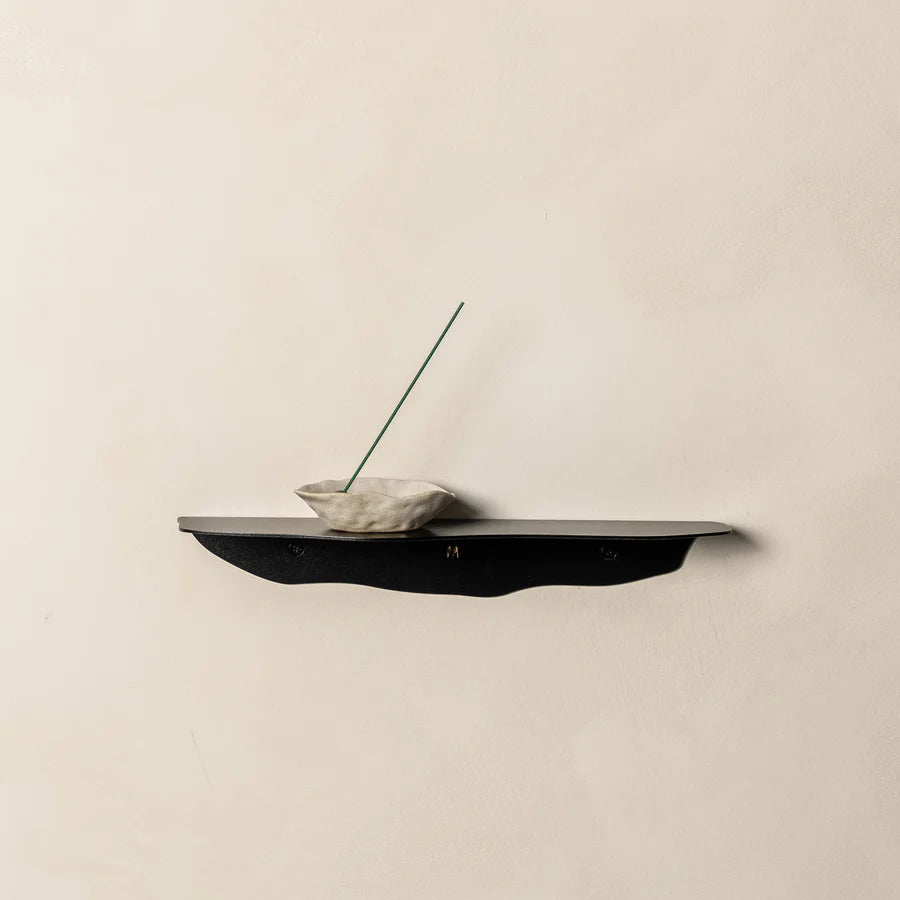 FOLD WAVY SHELF 350 BLACK