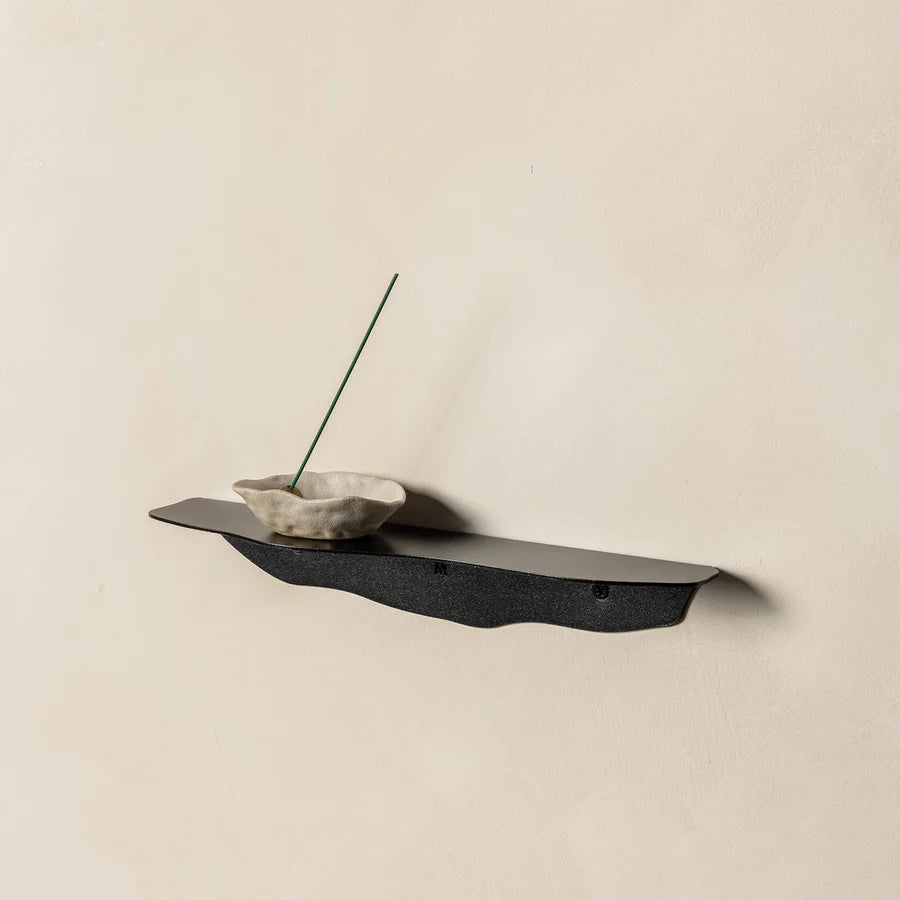 FOLD WAVY SHELF 350 BLACK