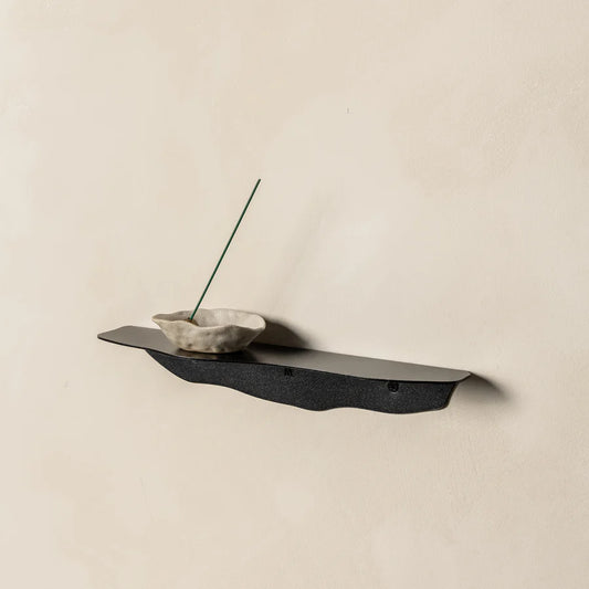FOLD WAVY SHELF 350 BLACK