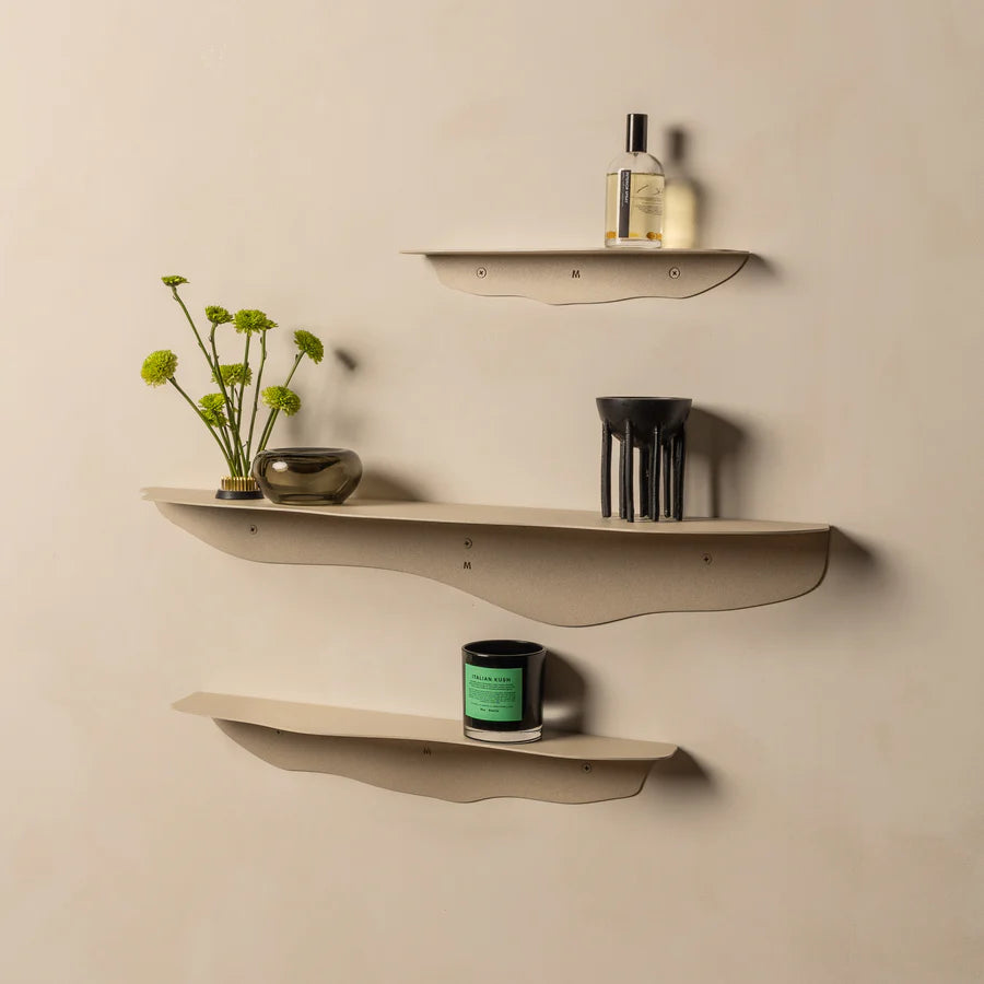 FOLD WAVY SHELF 750 LIMESTONE