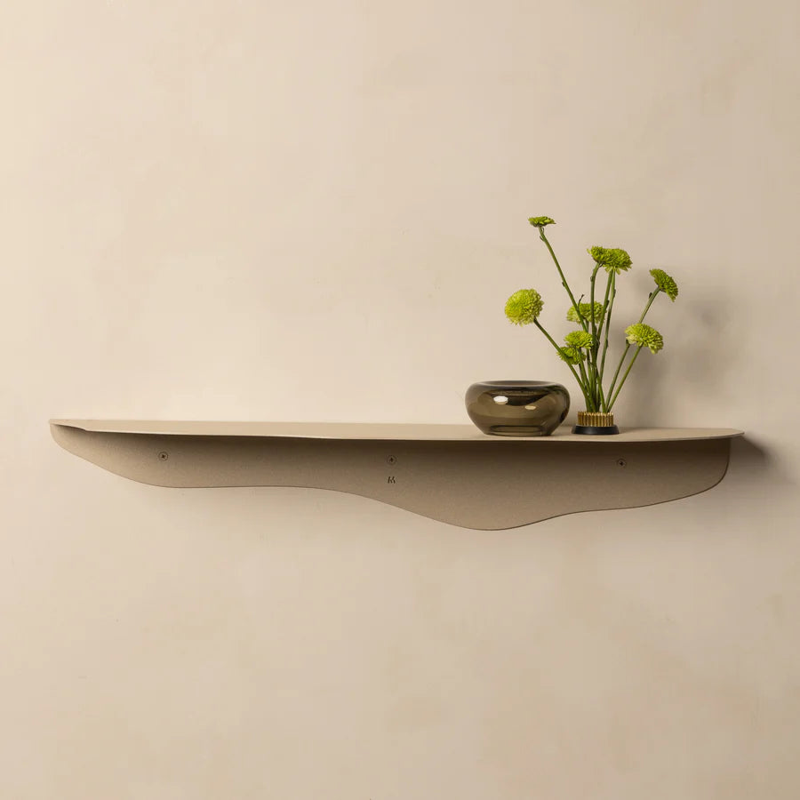 FOLD WAVY SHELF 750 LIMESTONE