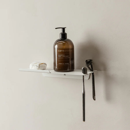 FOLD SHOWER SHELF 280 WHITE