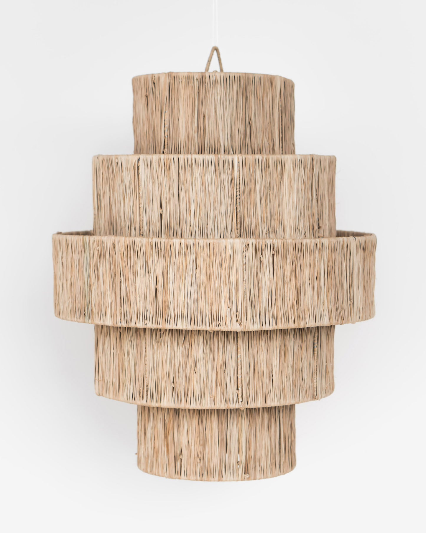 RAFFIA OVAL TIERED SHADE