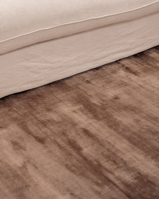 BAMBOO SILK RUG MOCHA