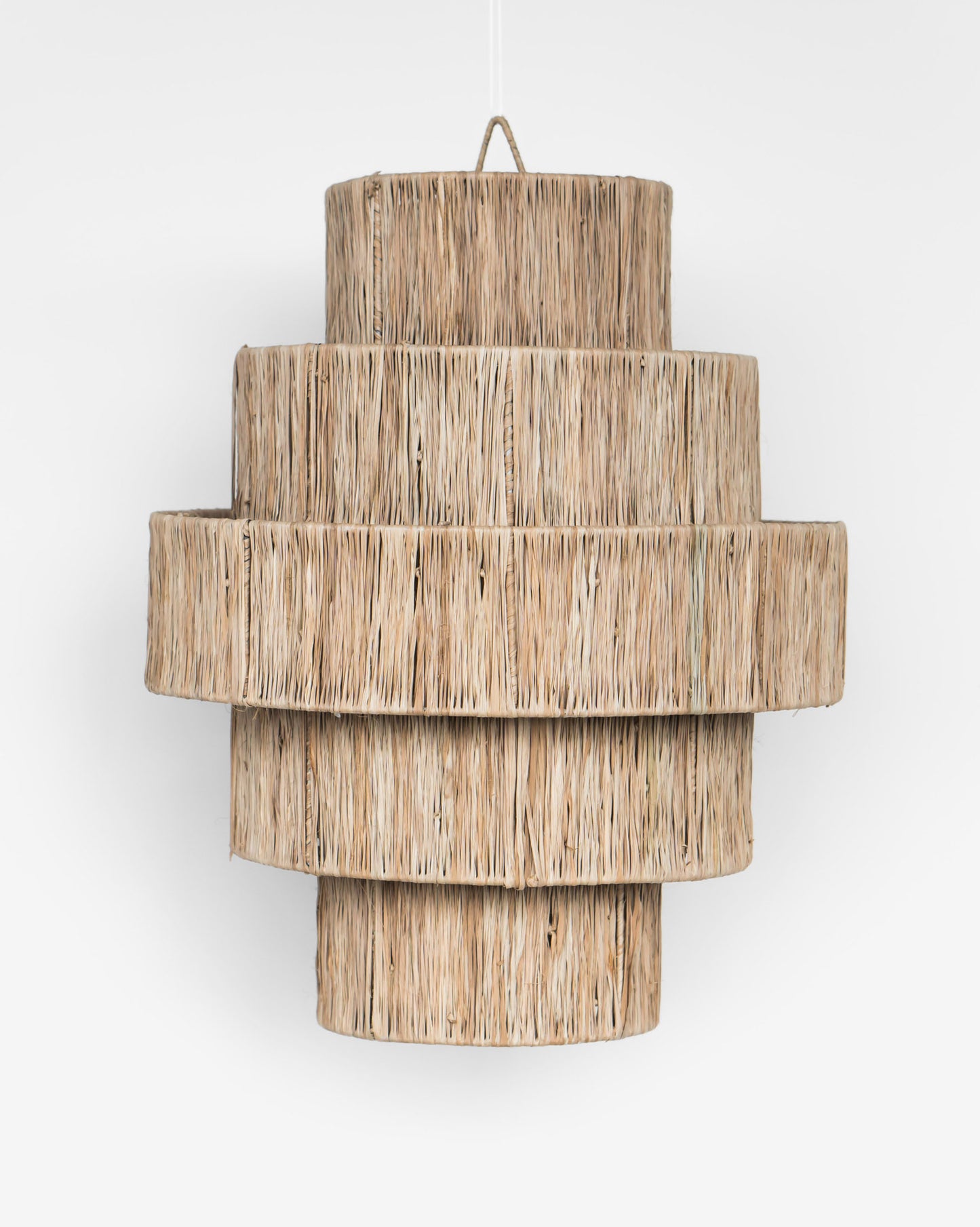 RAFFIA OVAL TIERED SHADE