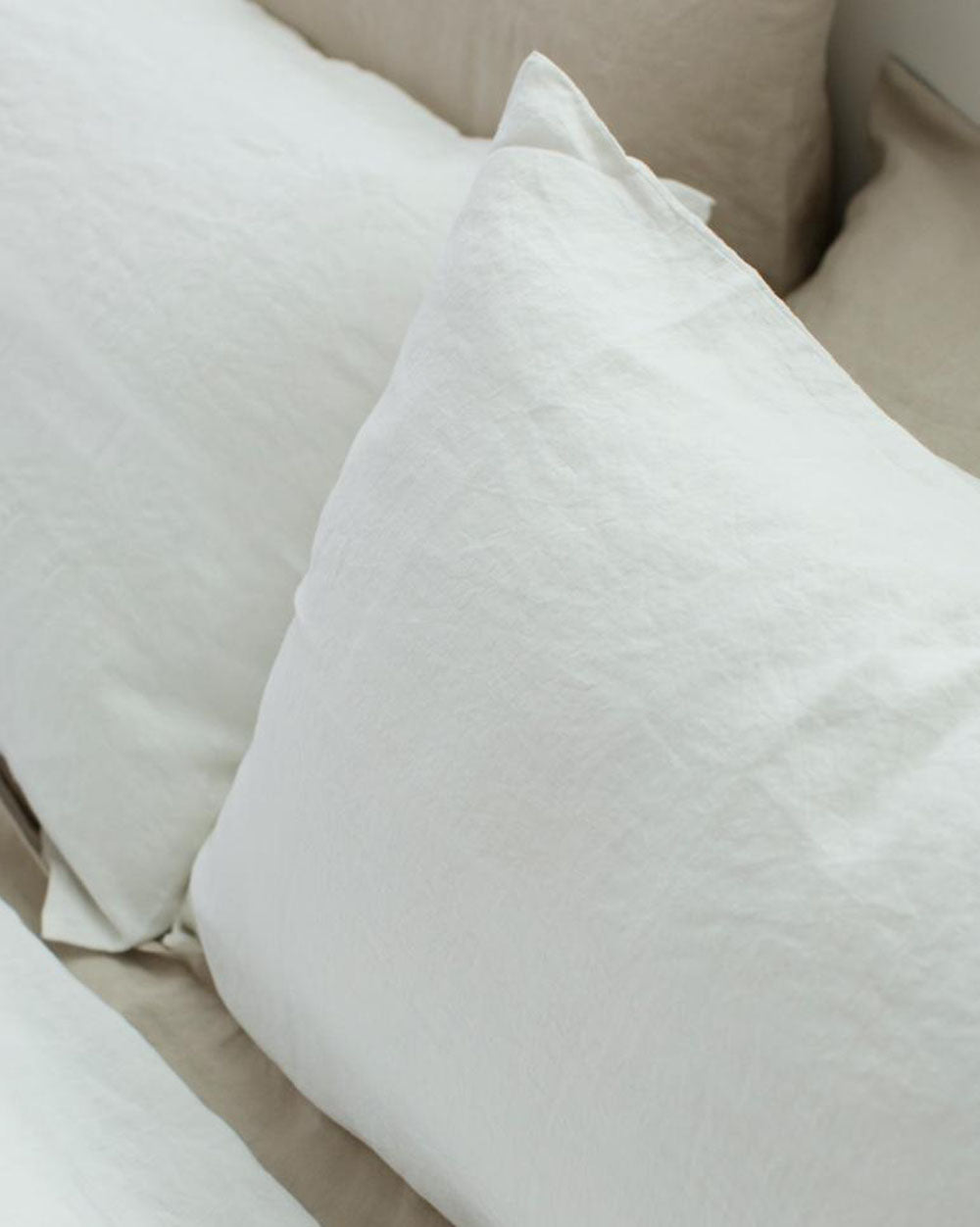 LINEN PILLOWSLIP SET WHITE