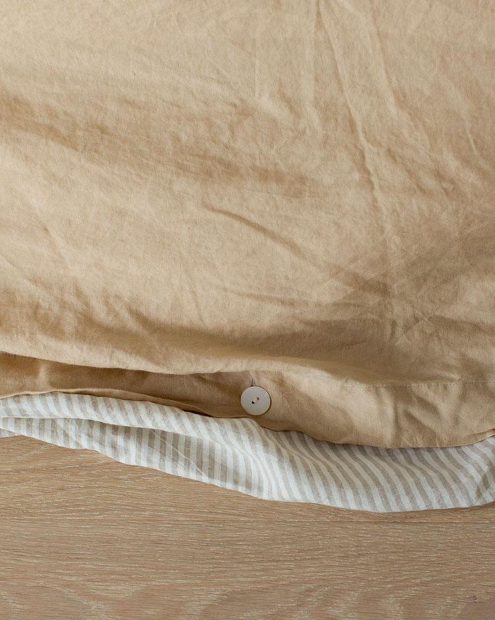 LINEN DUVET SET SAND - KING