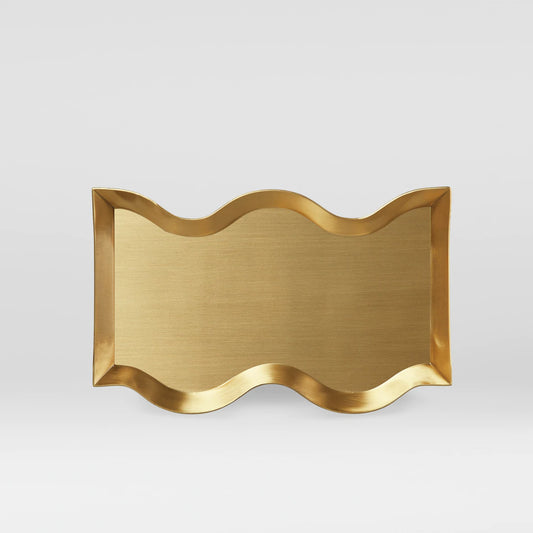 WAVE BRASS TRAY