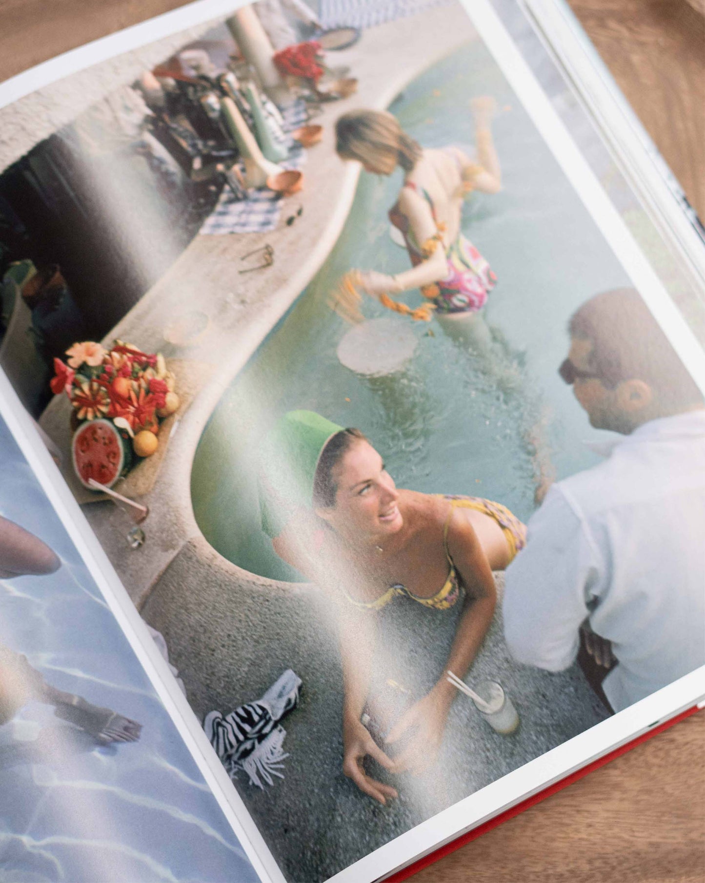 SLIM AARONS POOLSIDE