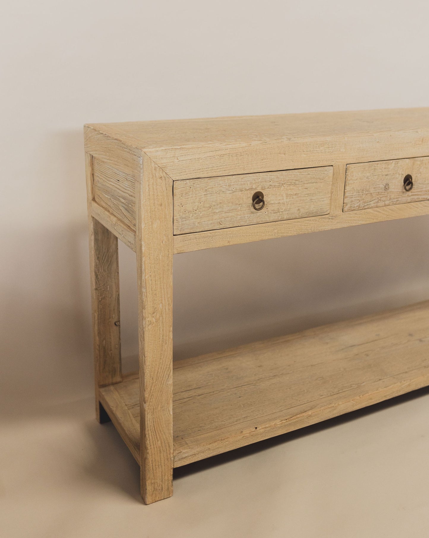 ELM FOUR DRAWER CONSOLE