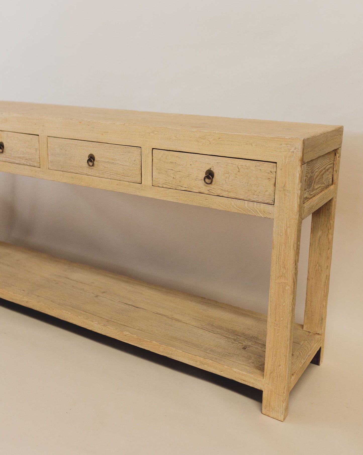 ELM FOUR DRAWER CONSOLE