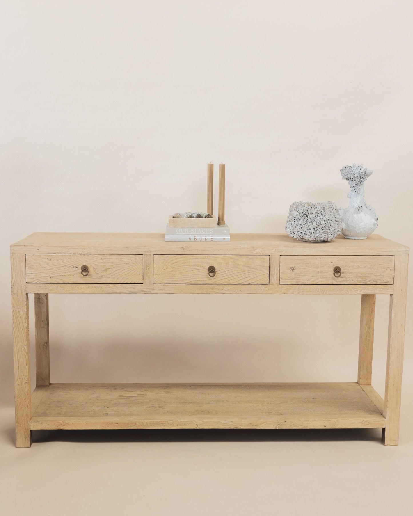 ELM THREE DRAWER CONSOLE