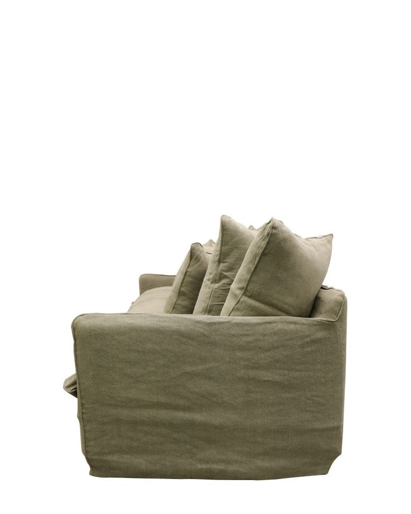 MARLOW LINEN TWO SEATER - KHAKI