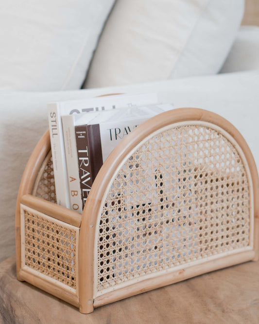 RATTAN BOOK STAND