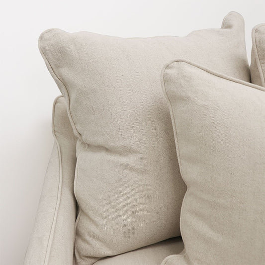MARLOW LINEN TWO SEATER - OATMEAL