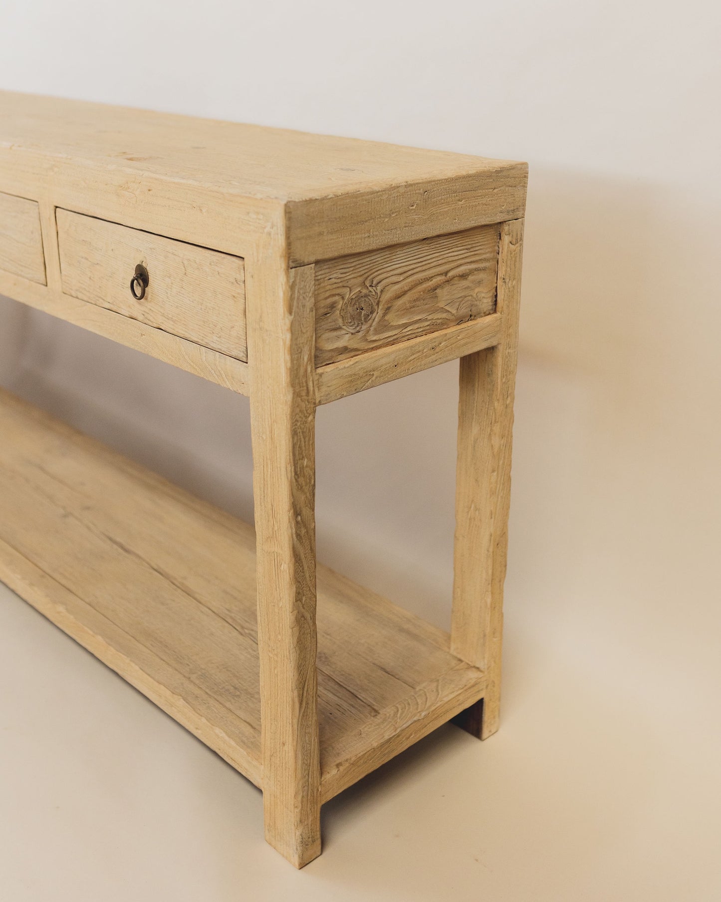 ELM FOUR DRAWER CONSOLE